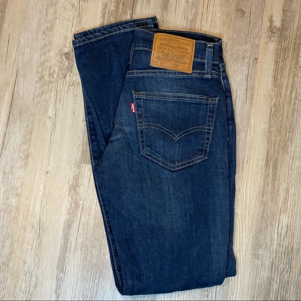 Levi’s big E lot 511 premium blue denim jeans 27x32